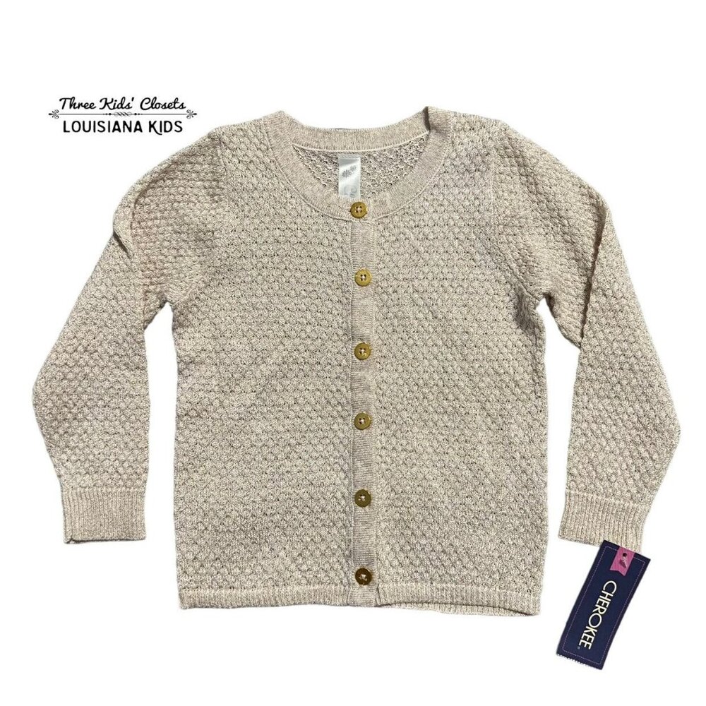 NEW Cherokee 18m Champagne Sparkly Sweater